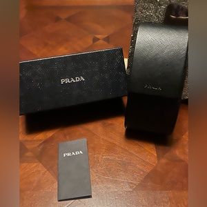 Prada Hard Sunglasses case with cloth